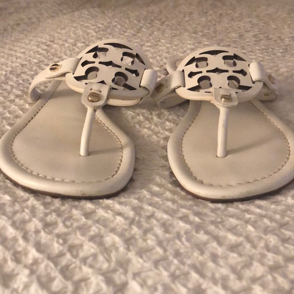 White Tory Burch Miller sandals - Picture 2 of 6
